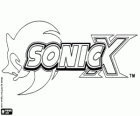 Logo de Sonic X, um série de anime para TV baseado em jogos de vídeo de Sonic The Hedgehog