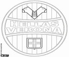 Logo do Hellas Verona Football Club. Time de futebol de Verona, cidade de Veneto