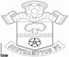 Escudo do Southampton FC. Time de futebol com o apelido de The Saints