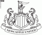 Logo do Newcastle United Football Club. Clube de futebol baseado em Newcastle upon Tyne. Também conhecido como The Magpies, The Toon e Geordies