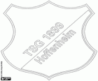 Emblema do TSG 1899 Hoffenheim. Clube de futebol de Sinsheim, cidade no estado de Baden - Württemberg