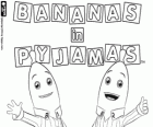 Logo de Bananas de Pijamas, com os dois protagonistas