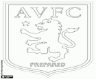 Emblema do Aston Villa Football Club. Clube de futebol de Birmingham, conhecido como os vilões, The Villans