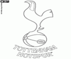 Distintivo do Tottenham Hotspur FC. Clube de futebol do Tottenham com a alcunha de Spurs