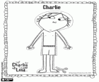 Desenho de Charlie para jogos de vestir
