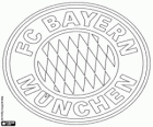 Emblema do FC Bayern de Munique. Clube esportivo de Munique, capital da Baviera