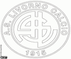 Emblema da AS Livorno Calcio. Clube de futebol baseado em Livorno, cidade na Toscana
