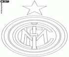 Distintivo do Inter, FC Internazionale Milano. Clube de futebol da cidade de Milão