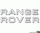 Logotipo do Range Rover, carro crossover de luxo do Reino Unido