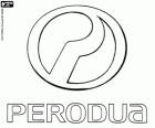 Logo da Perodua, marca de automóveis da Malásia