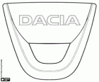 Logo da Dacia, marca de automóveis da Roménia