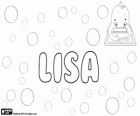 Lisa, nome com origens diferentes. Diminutivo de vários nomes