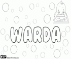 Warda, nome de origem germânica. Nome feminino de Ward. Warda, nome de origem árabe