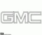 Logotipo da GMC, General Motors Company, empresa automobilística dos EUA.