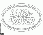 Logotipo da Land Rover, marca britânica de automóveis 4x4, tração nas quatro rodas