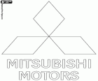 Logo da Mitsubishi Motors, montadora multinacional com sede no Japão