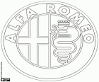 Logotipo da Alfa Romeo, marca italiana de carros de luxo
