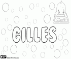 Gilles, nome com várias origens possíveis. Gilles, nome francês para criança