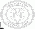 Logotipo do New York City FC, time de futebol profissional da MLS na cidade de Nova York