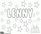 Lenny, nome de origem inglesa. Variante de Lennie. Lenny, diminutivo de Leonard