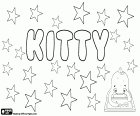 Kitty, nome para menina com origens diferentes. Kitty, nome de origem irlandesa, derivada de Katherine. Gatinho, diminutos de nomes como Kathy, Katey e Karen