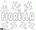 Fiorella, nome feminino de origem latina, derivado de florem. Fiorella, variante italiana de nomes como Flora e Fiora entre outros