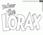 O logotipo original em inglês do filme Dr. Seuss o Lorax