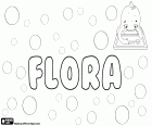 Flora, nome feminino de origem latina. Flora, a deusa das flores e da Primavera da mitologia romana