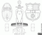 Juventus vs Barcelona. Final da UEFA Champions League 2014-2015. Olympiastadion, Estádio Olímpico de Berlim, Alemanha, 6 de junho de 2015