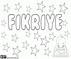 Fikriye, nome turco. Vem do nome árabe Fikriyya, feminino de Fikri que significa intelectual