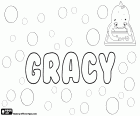 Gracy, variante de Grace e Gracey. Nome de origem bíblica