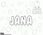 Jana, nome para menina em muitas línguas e com diferentes origens. Jana, nome abreviado que corresponde a Johanna. Jana, nome feminino catalão e occitano de João. Jana, variante de Diana, deusa romana. Jana, variantes de nomes indianos e árabe