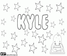 Kyle, nome em inglês usado para menina e menino. Kyle tem variantes como Kylie, Kyall e Kyel