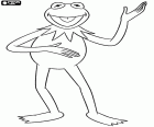 O mais famoso personagem de The Muppet Show de Jim Henson é Caco, o sapo ou Sapo Cocas, seu nome original é Kermit the frog