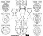 FC Barcelona foi o primeiro time europeu em obter uma segunda vez a Tríplice coroa, os três mais importantes títulos da temporada, liga, taça e liga dos Campeões, nas temporadas 2008-2009 e 2014-2015. Seis outros times europeus tenham alcançado os três títulos principais em uma temporada: Celtic Glasgow em 1966-1967, Ajax Amsterdam em 1971-1972, PSV Eindhoven em 1987-1988, em 1998-1999 Manchester United, Inter de Milão em 2009-2010 e Bayern de Munique em 2012-2013