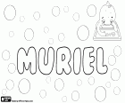 Muriel, nome feminino de origem celta, em inglês. As variantes de Muriel são Muireall em gaélico escocês e Muirgheal em irlandês
