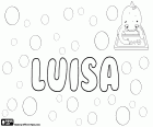 Luisa, nome em espanhol, português e italiano. Luisa, nome feminino de origem germânica, derivado de Lodewig ou Chlodowig