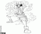 Portgas D. Ace, também conhecido como Punho de Fogo Ace, é o irmão adotivo de Luffy. Ace tem o poder de manipular e transformar o fogo. Ace, um personagem de One Piece
