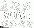 Salomé, nome de origem hebraica para menina. Salomé, nome bíblico, derivado da palavra hebraica shalom que significa paz. Salomé é um nome usado em várias línguas. Esse nome é escrito com acento em algumas variantes, por exemplo em português Salomé