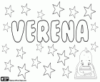 Verena, nome de origem latina, parece originam-se da palavra latina verenus, credível, que deriva de vero, verdadeiro. Verena, nome em alemão e italiano. Verina, em inglês. Werena, em polonês. Vérène, em francês