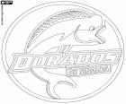 Logotipo do Club Social y Deportivo Dorados de Sinaloa, clube de futebol mexicano, mais conhecido como o Dorados de Sinaloa ou Dorados