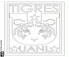 Distintivo do Club de Fútbol Tigres de la Universidad Autónoma de Nuevo León, UANL Tigres, um clube de futebol mexicano