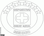 Distintivo da Cruz Azul Fútbol Club, também conhecido como Deportivo Cruz Azul, clube de futebol do estado do México, Hildago