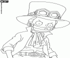 Sabo é um menino de dez anos de idade que aparece no início do flashback de Luffy