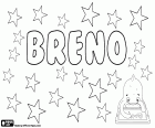 Breno, nome para criança em português, nome derivado de Breno
