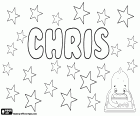 Chris, forma abreviada de nomes em inglês para garotos como Christopher e Christian. Chris também é usado como abreviação dos nomes femininos Christina e Christine