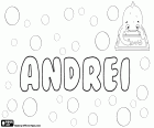 Andrei, nome de origem grega. Andrei, nome Romeno para menino. Andrei, variante de Andrej ou Andrey, transcrições do nome em Russo e em búlgaro