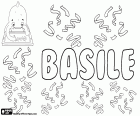 Basile, nome próprio masculino em francês. Em italiano usado como uma variante de Basílio. Basile, nome de origem grega, deriva do nome grego Basileios