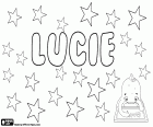 Lucie, nome feminino em francês e tcheco. Lucie, derivado do nome latino Lucia, que vem da lux, seu significado é luz