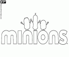 O logotipo da animação filme Minions